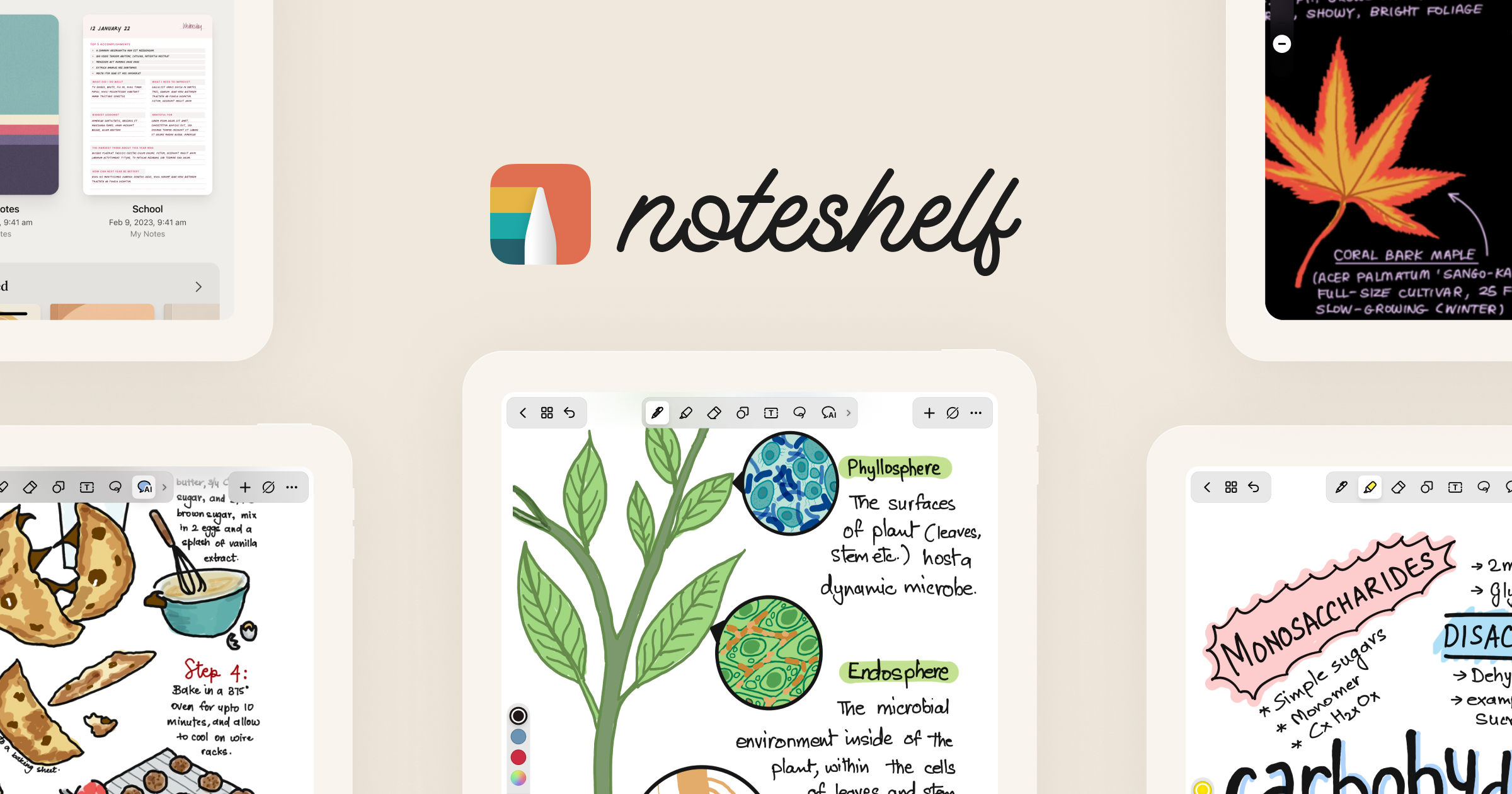 Noteshelf website preview