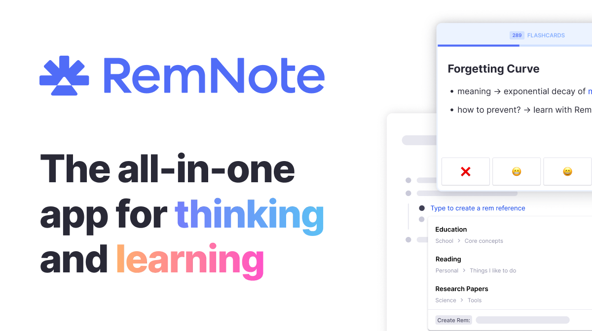 RemNote website preview