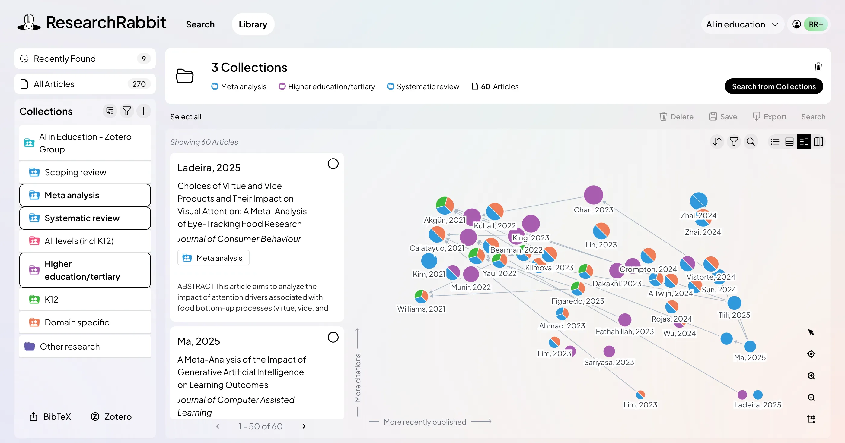 ResearchRabbit website preview